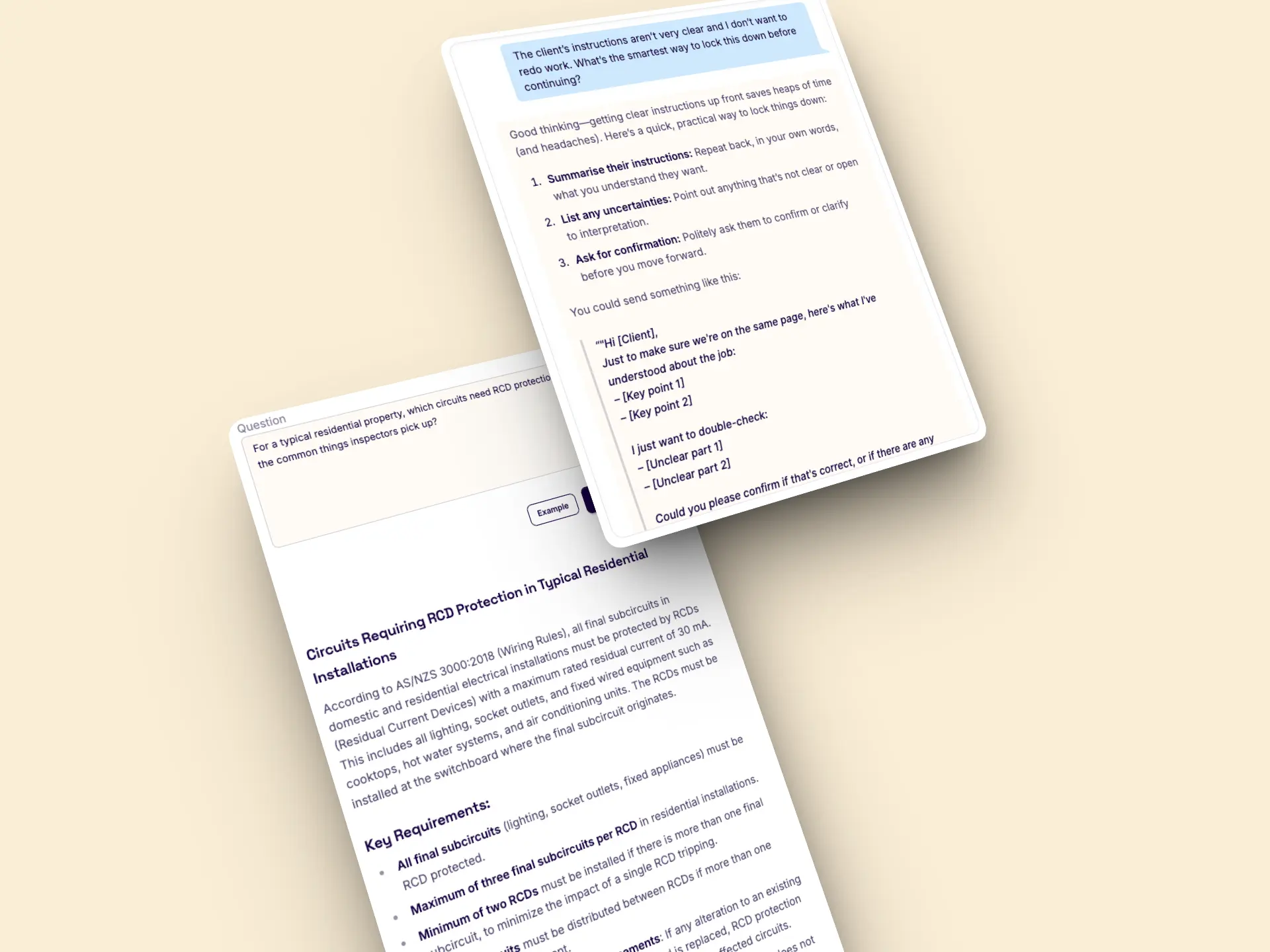 Tradie Assistant Smart Assistant and Smart Chat desktop preview